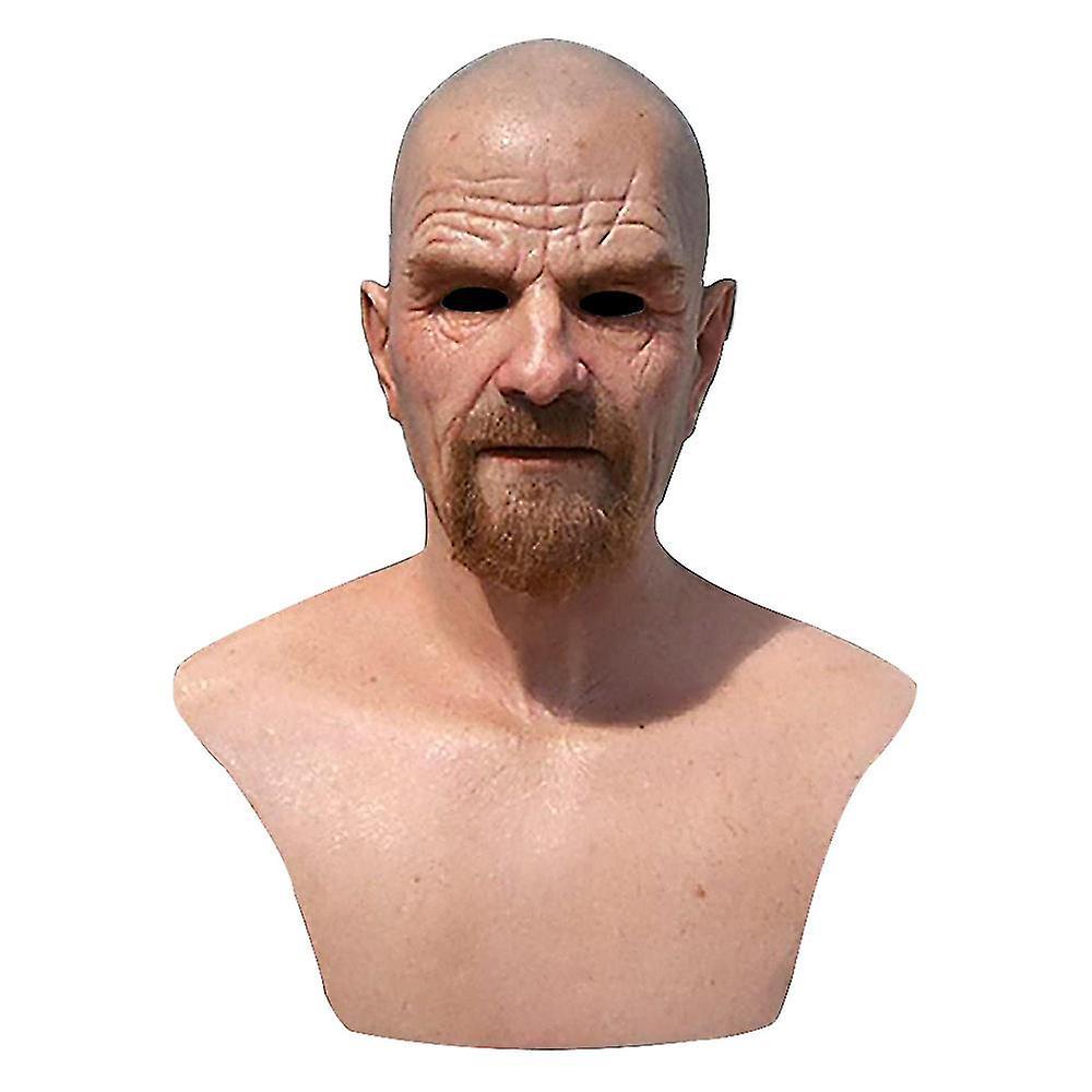 Yituo Realistic Old Man Mask Latex Halloween Cosplay Party Full Face Masks Headgear Yo