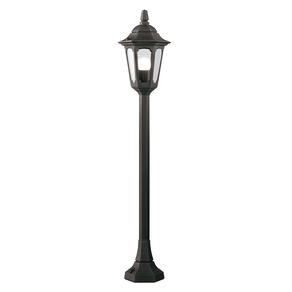 Parish 1 Light Outdoor Pillar Lamp Black IP44 E27