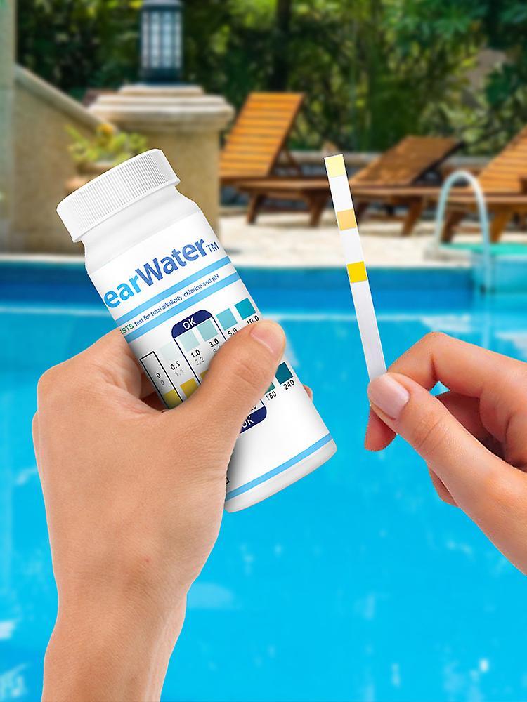 Pool Cleaners & Chemicals Pool Test Strips 3-in-1 for Quick and Accurate Water Quality Testing, 50 ct