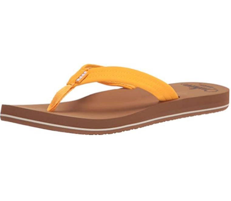 Ajhjn Women's Cushion Breeze Flip-flop-44 yellow 38