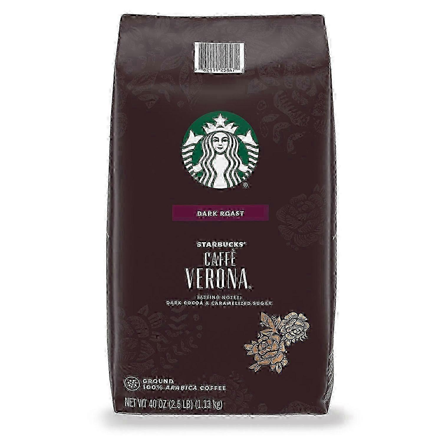 Starbucks caffe verona ground coffee, dark roast, 40 oz