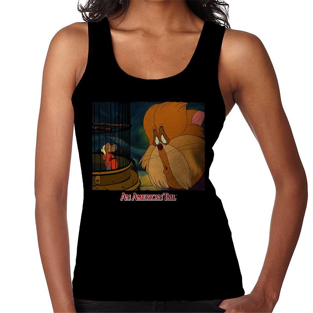 An American Tail Fieval In A Cage And Tiger Women's Vest Black Large