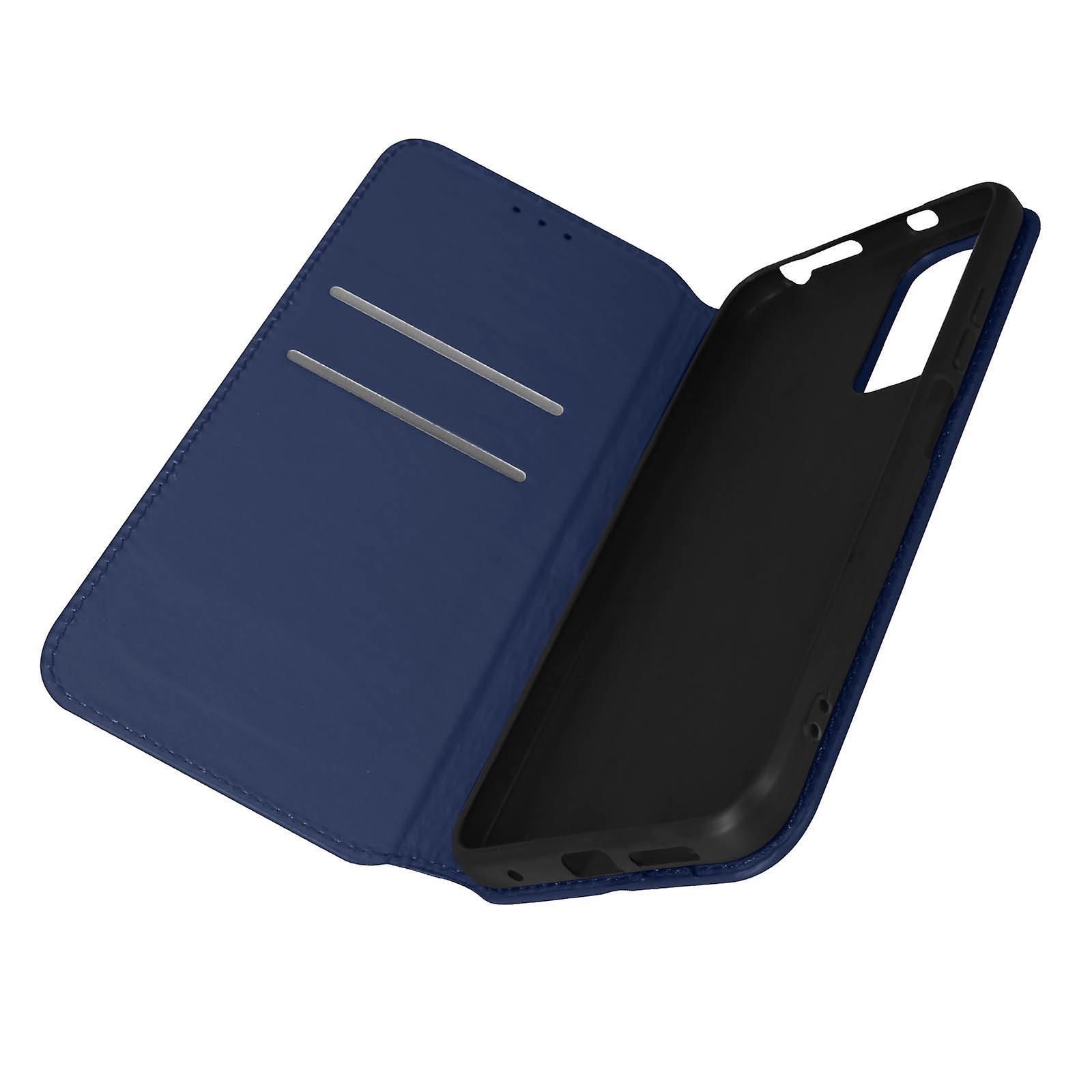 Avizar Case for Xiaomi Redmi Note 11 and 11s Wallet Function Video Support - blue Bleu Nuit