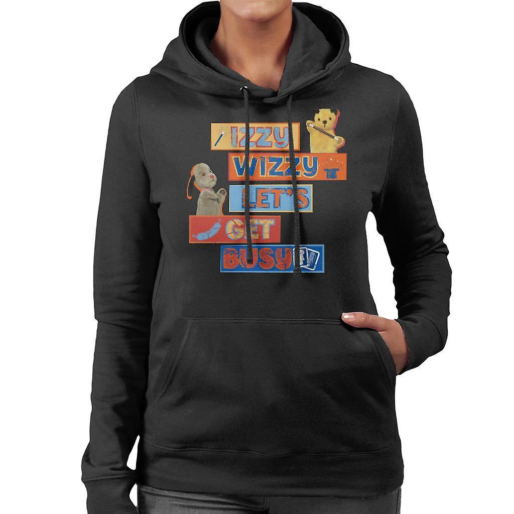 Sooty Izzy Wizzy Let's Get Busy Women's Hooded Sweatshirt Black Small