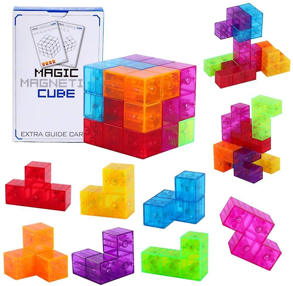 Wwdd 3d Magnetic Building Blocks Set Of With 54 Guide Cards