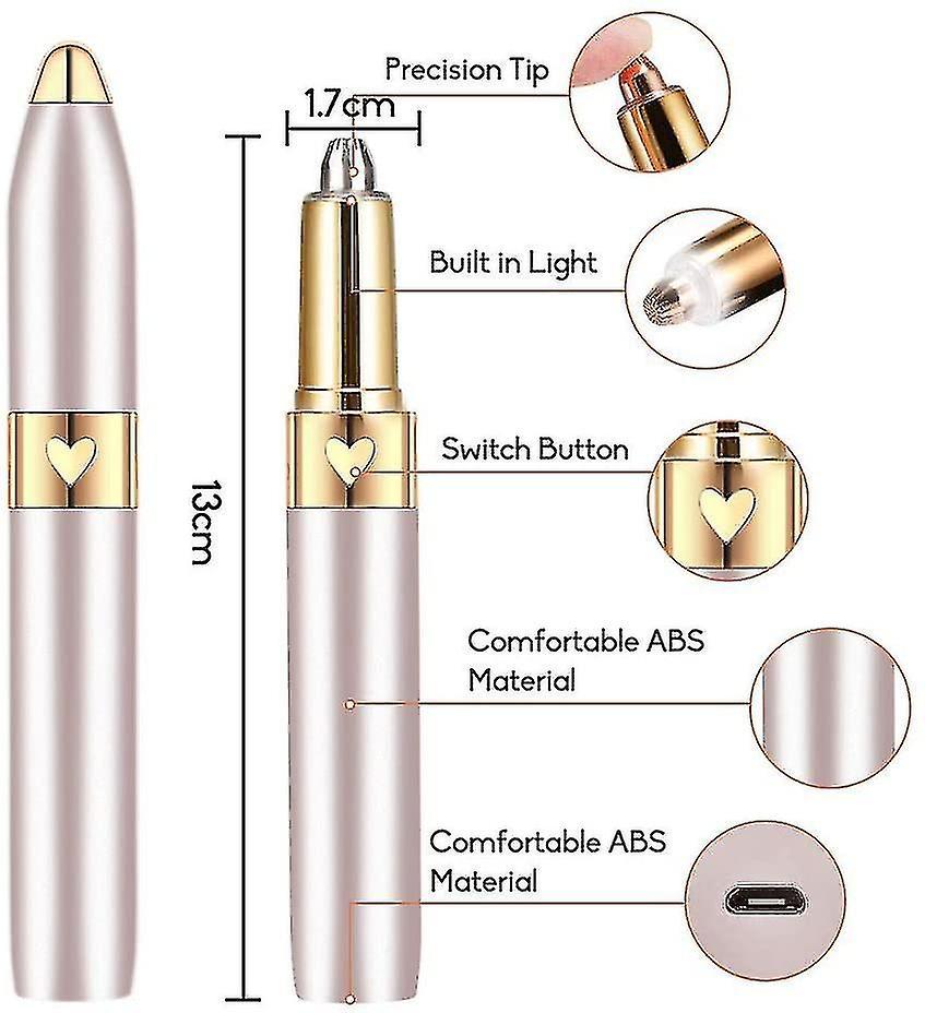 Boeyaa Eyebrow Trimmer, Eyebrow Trimmer, Electric Eyebrow Trimmer Painless Eyebrow Trimmer, Eyebrow Trimmer