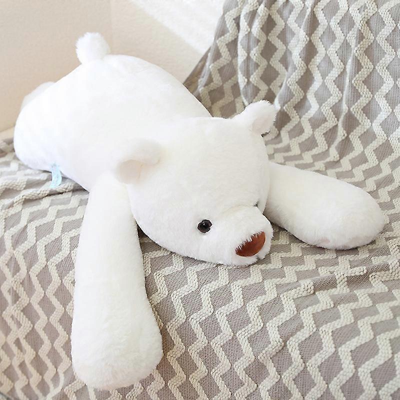 Redkid 120cm Super Soft Big Lying White Polar Bear Toy Stuffed Animals Doll Cushion Teddy Bear Throw Pillow Hug Cuddly Plushies 60cm