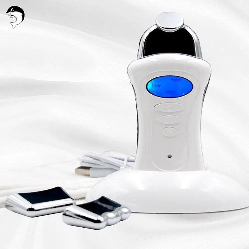 mickcara Handheld galvanic spa nu electroporator skin tightening face lift microcurrent facial machine galvanic current device skin care With box