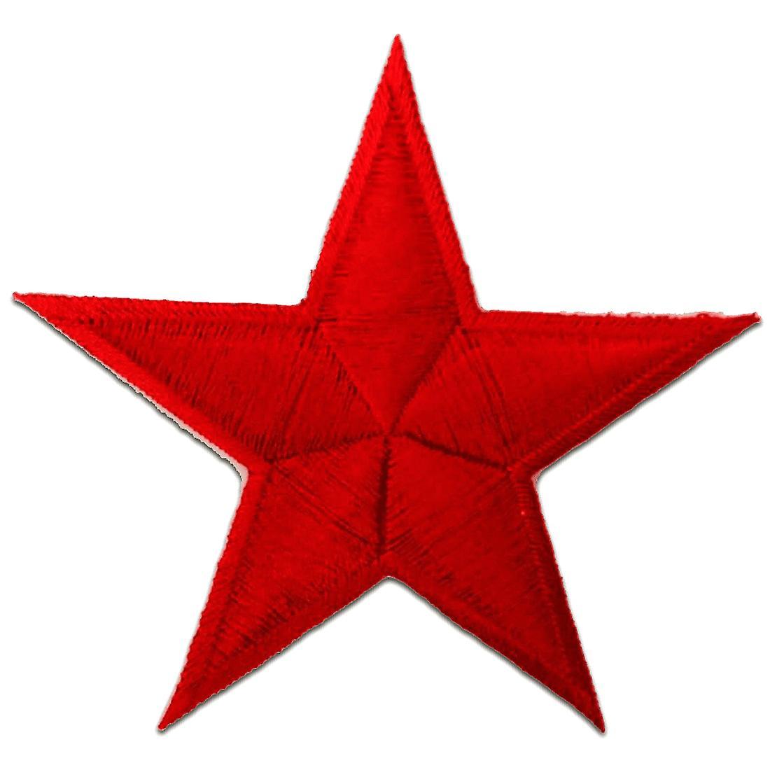 Catch the Patch Patch / iron-on patch - star - multiple colors selectable - 7.5 x 7.5 cm - patch Red