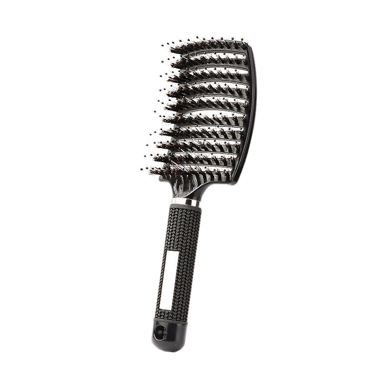 Global Items Ergonomic tangle-free hairbrush Black