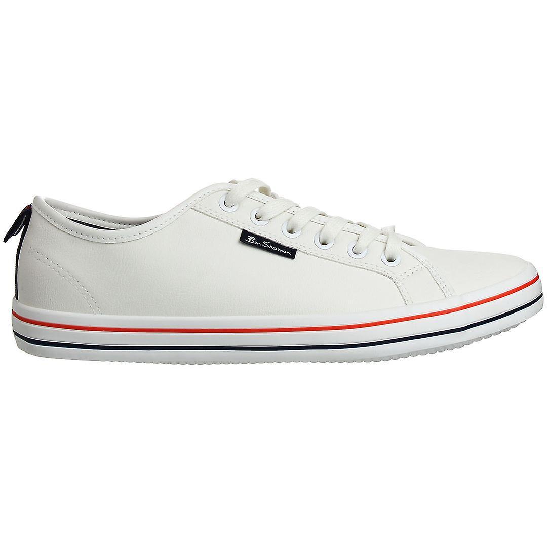 Ben Sherman Lowell Low Lace-Up White Synthetic Mens Plimsolls BEN3287_059_WHT UK 10 EU 44 US 11