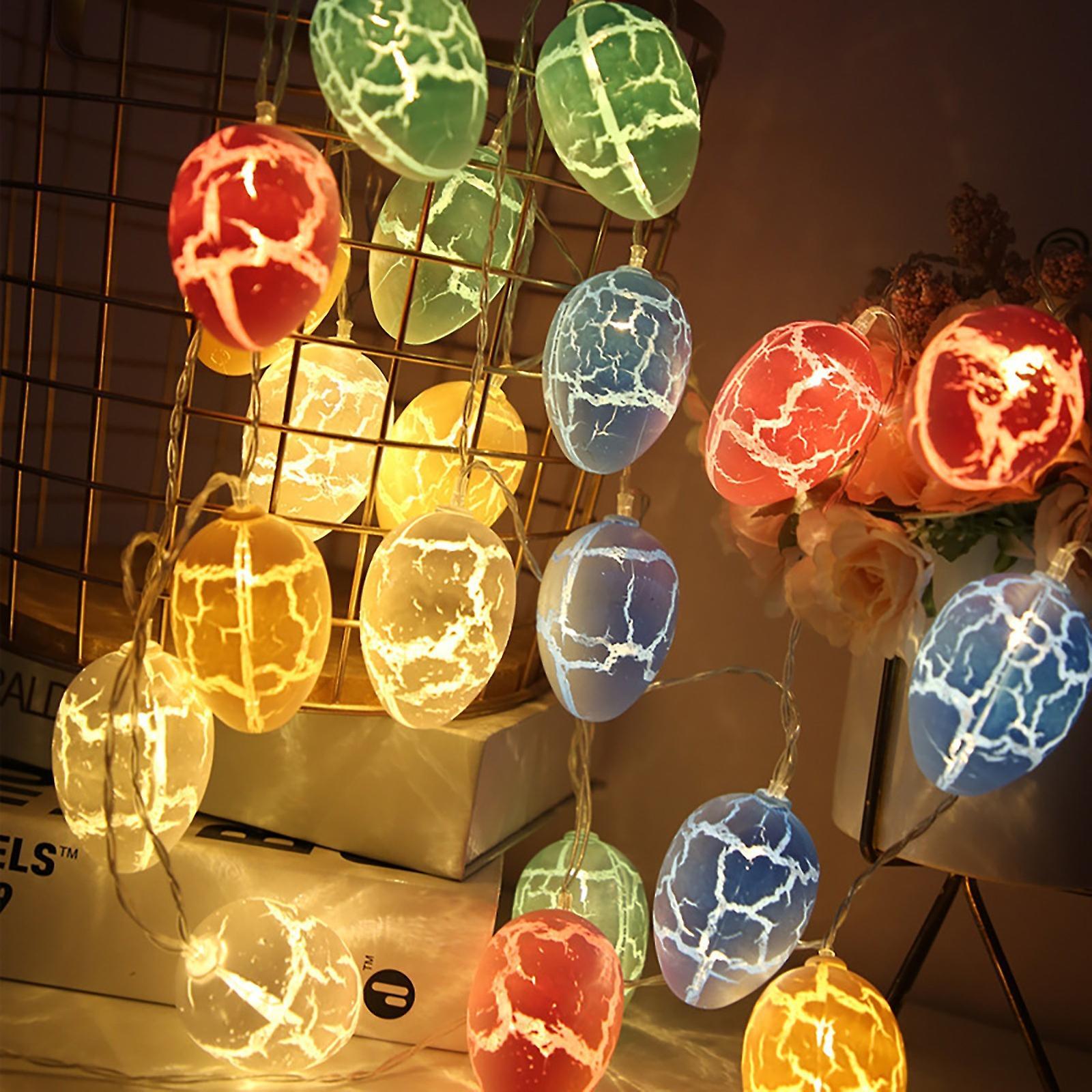 Baodan Easter Eggs Wire String Lights Battery Operated Party Home Decor Lamps