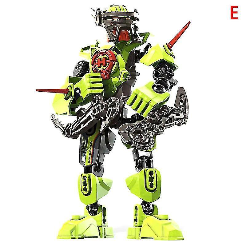 Zhenv Star Warrior Soldier Bionicle Hero Factory Robot Figure Building Block Model Toy Kid's Gift Green