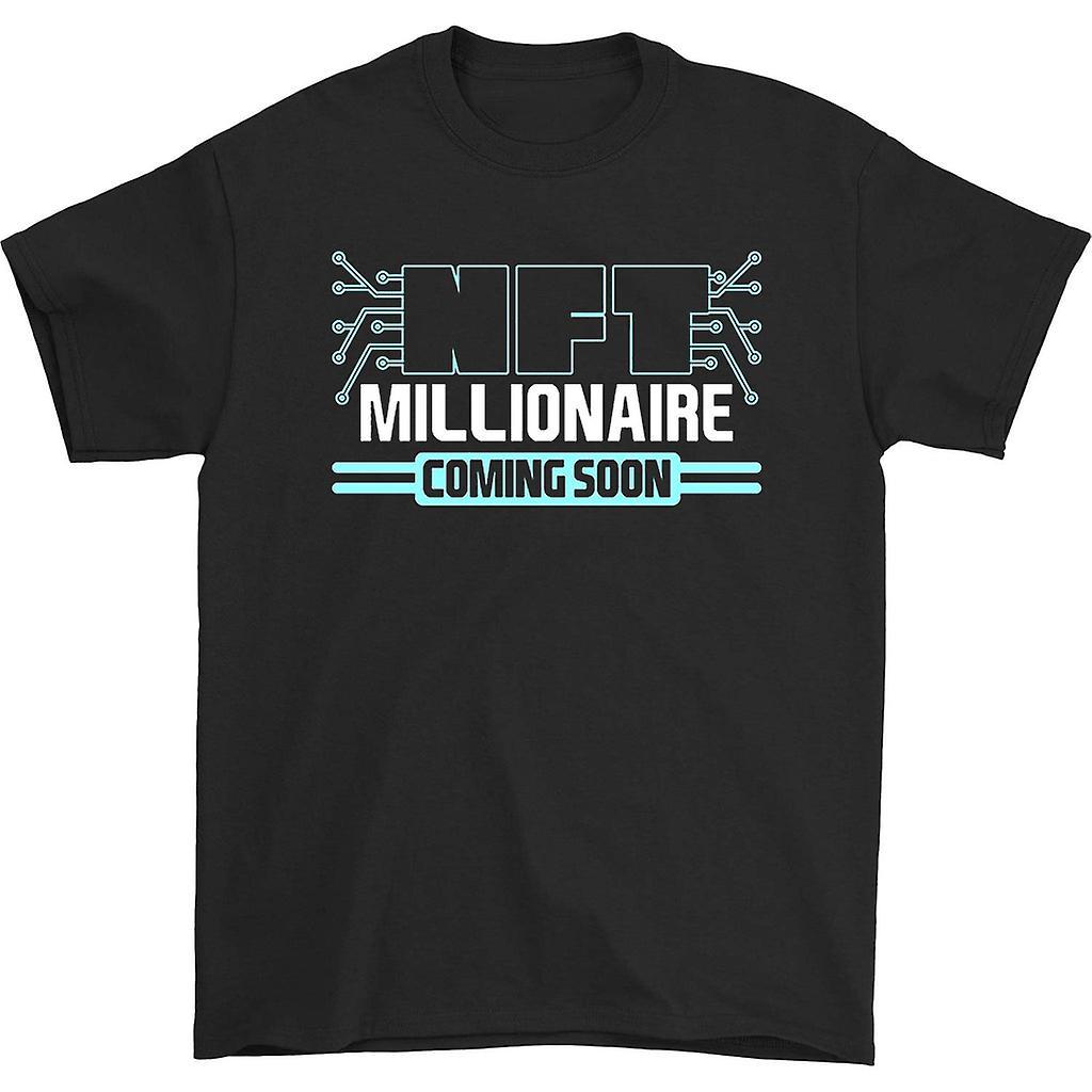 HISHARK Nft millionaire coming soon t-shirt black XXXL