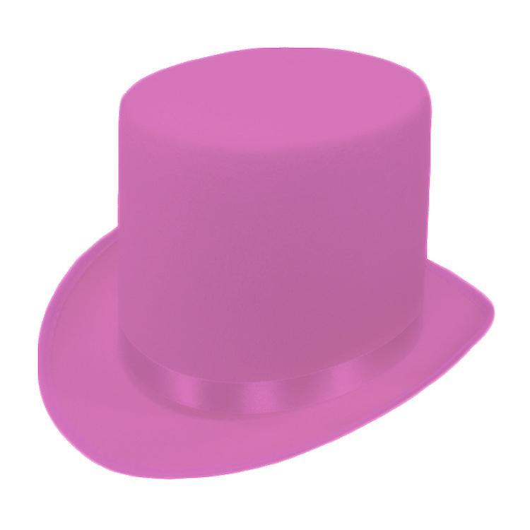 Shanxi Shuishuidiansan Trading Bristol Novelty Unisex Wool Effect Top Hat Pink