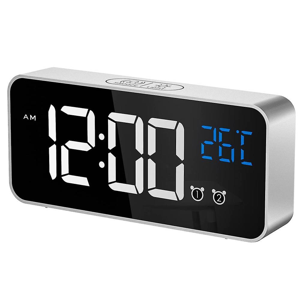 Dhrs Large Digital Alarm Clock For Visually Impaired -  Big Electric Clock For Bedroom, Jumbo Number Display, Fully Dimmable Brightness Dimmer, Usb Po