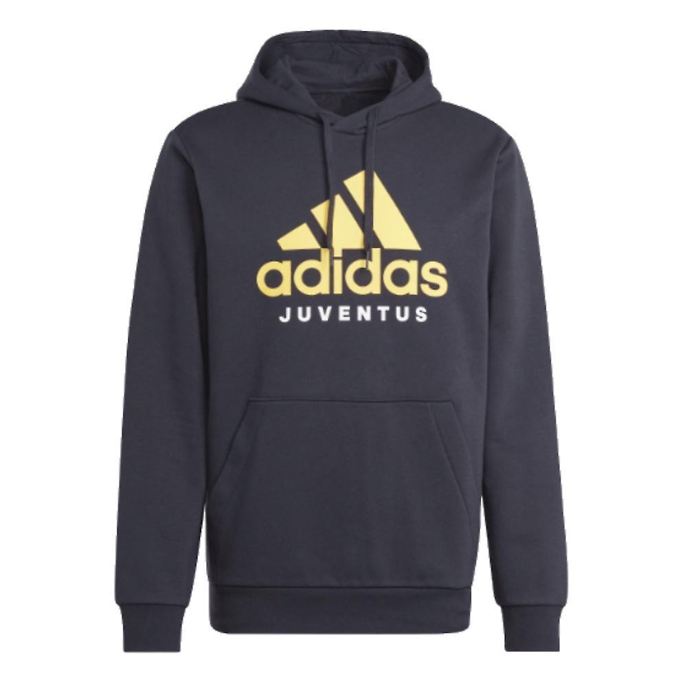 Adidas 2023-2024 Juventus DNA Hooded Top (Black) Medium 38-40 inch Chest