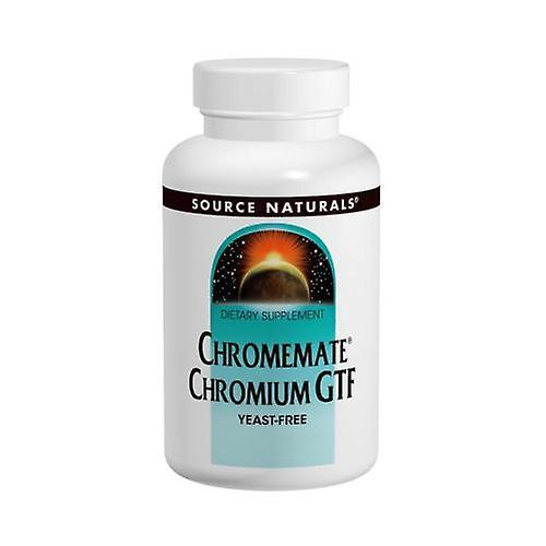 Source Naturals Chromemate Chromium GTF Yeast Free, 200 MCG, 240 Tabs (Pack of 1)