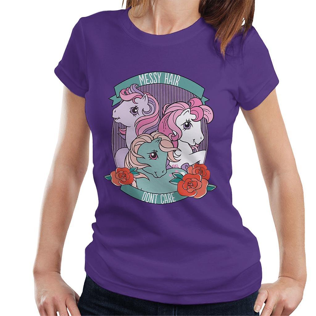 My Little Pony Messy Hair Dont Care Women's T-Shirt Purple XX-Large