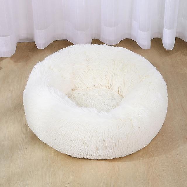 Slowmoose Super Soft Fluffy Comfortable Bed For Large Dog / Cat White XS-40cm