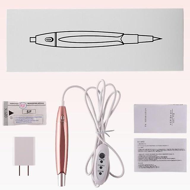 Slowmoose Microblading Kit - Eyebrow, Lip Permanent Makeup Machine Pen With Needle pink