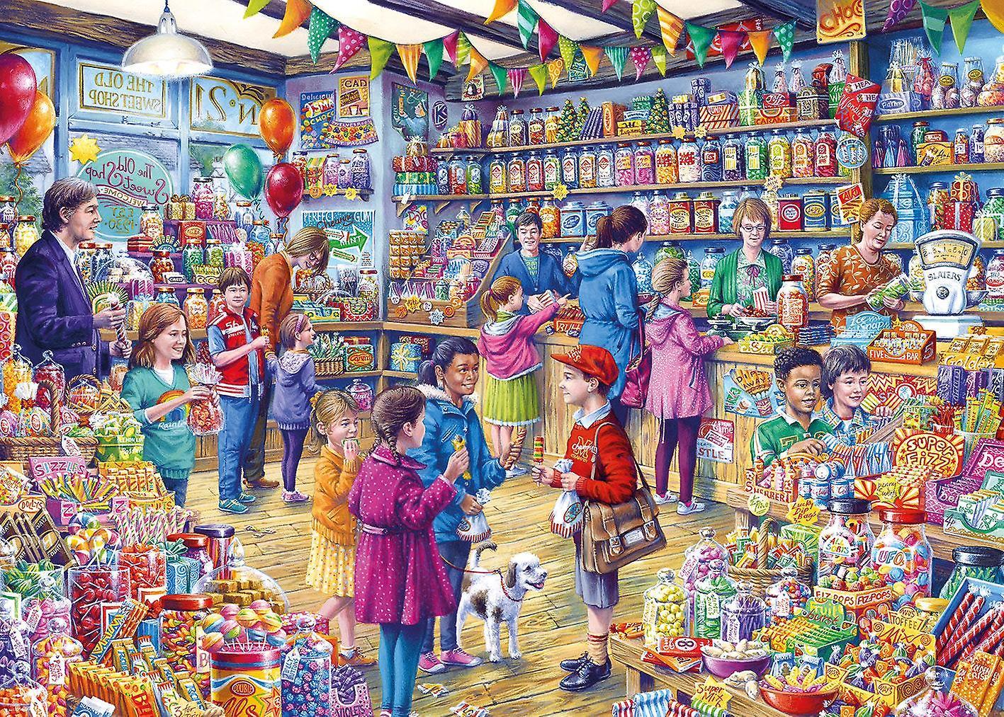 Gibsons Games Gibsons The Old Sweet Shop Jigsaw Puzzle (500XL Pieces) 500 pieces