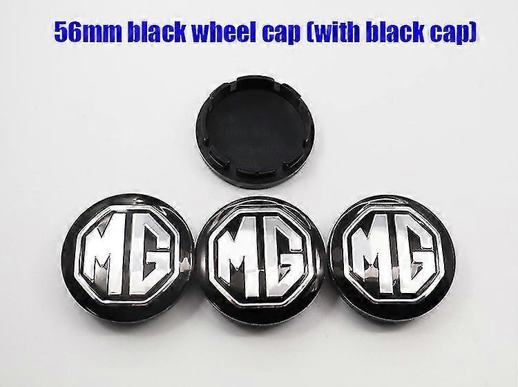 4pcs 56mm 60mm Ne Mg Car Wheel Center Hub Cap Auto Rim Refit D Covers Sticker Styling Accessories|car Stickers| # YoGu MG 56 black