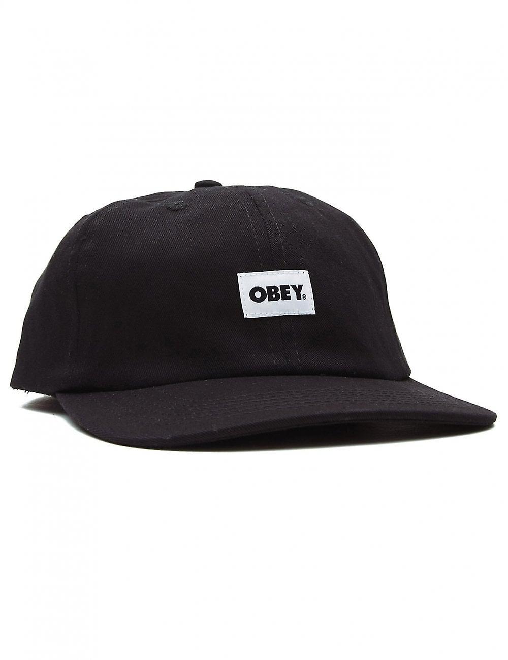 Men's Obey Clothing Bold Organic 6 Panel Hat - Black One Size