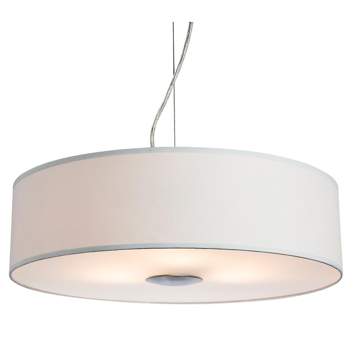 Madison 3 Light Round Ceiling Pendant Cream E27