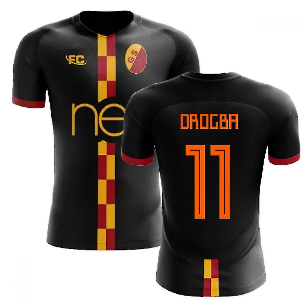 2018-2019 Galatasaray Fans Culture Away Concept Shirt (Drogba 11) - Adult Long Sleeve Black Adult 5XL - 58-60 inch (160-172cm)