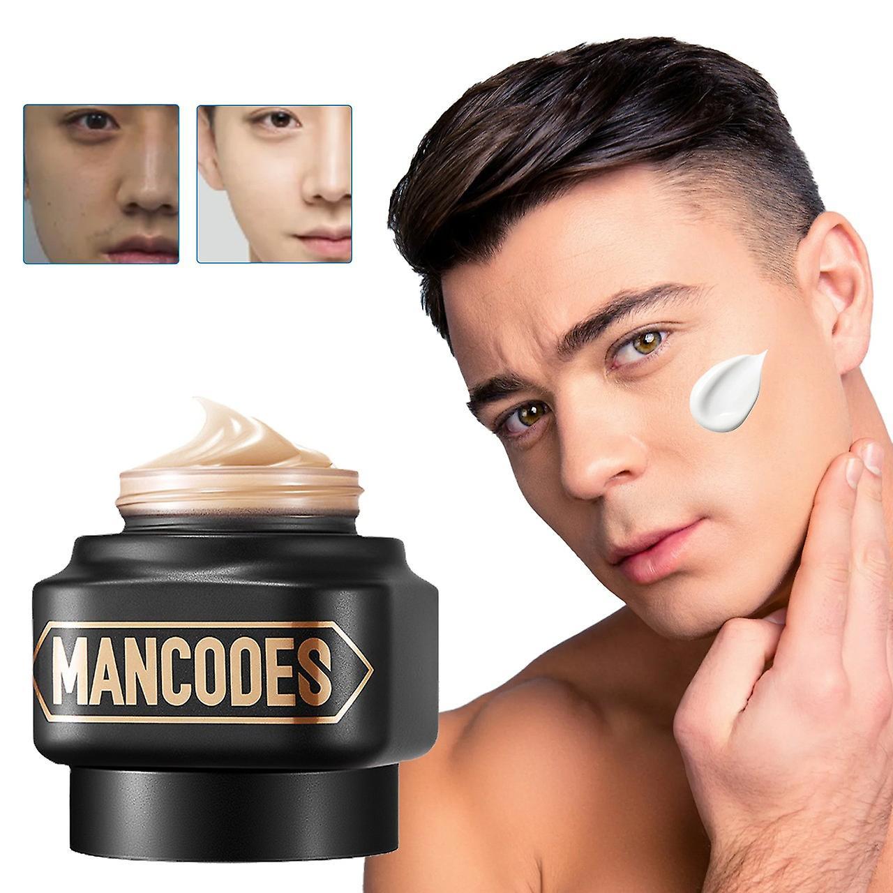 Kakanwo Men'S Makeup Facial Repair Cream-Moisturizing Concealer Cream Non Comedogenic,Natural And Organism-Avoidance-Aging for Mens Facial Skin Car...