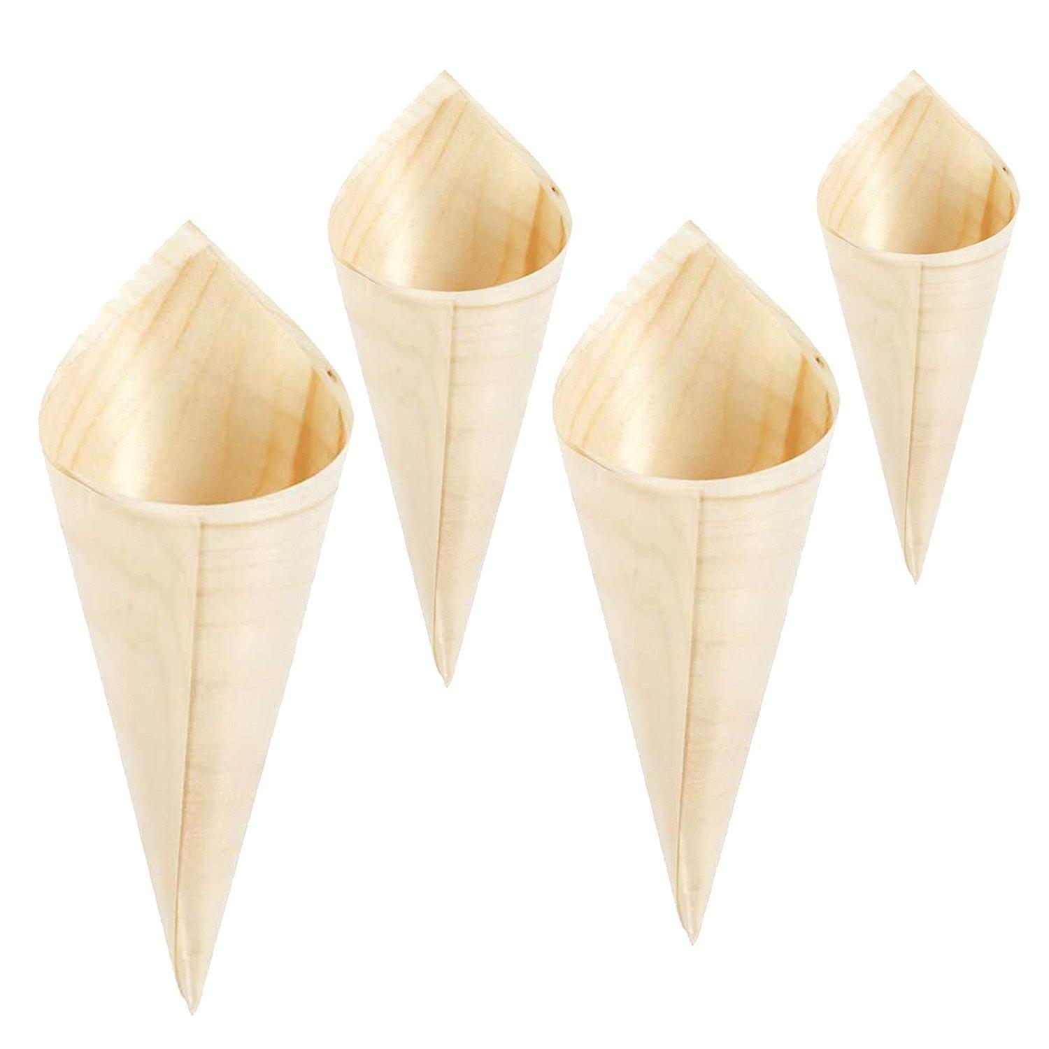 Creotime 48 wooden cones to decorate 12.7 cm x Ø 5 cm Brown 20 x 12 x 5 cm