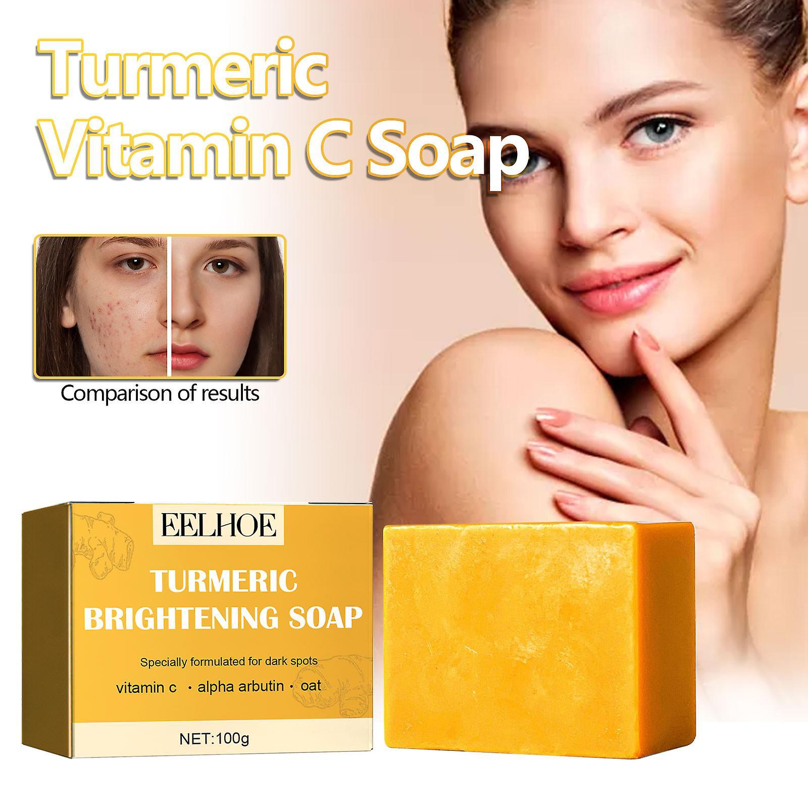 Flye Turmeric Soap Turmeric Soap For Skin Whitening And Cleansing Allnatural Turmeric Soap Bar Yellow