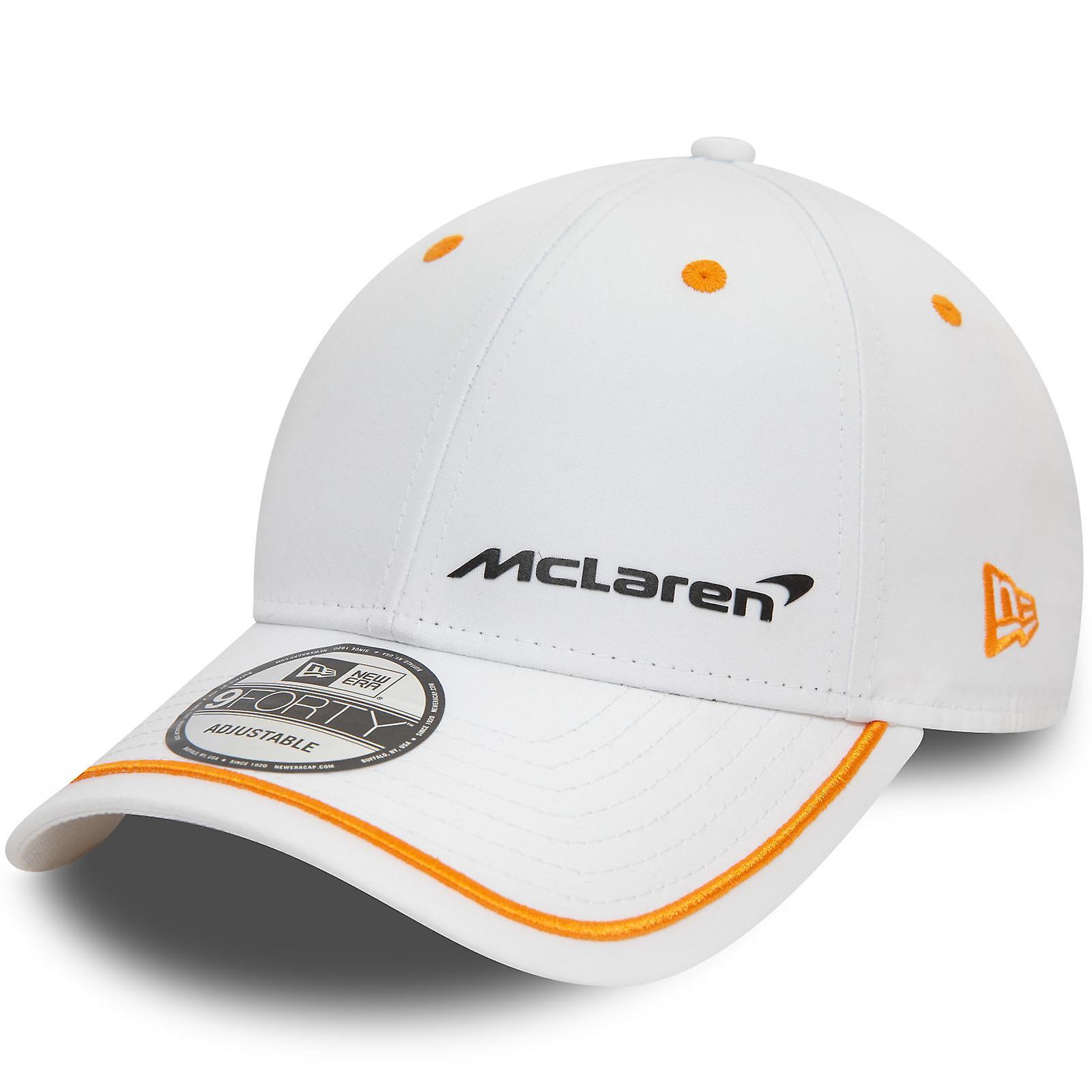 New Era Mens McLaren Automotive Contrast Piping 9FORTY Adjustable Cap - White One Size