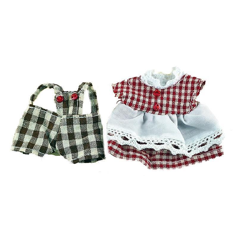 Slowmoose 1/12 Forest Animal Family House,'s Simulation Toy Clothes 2pcs clothes-200006154