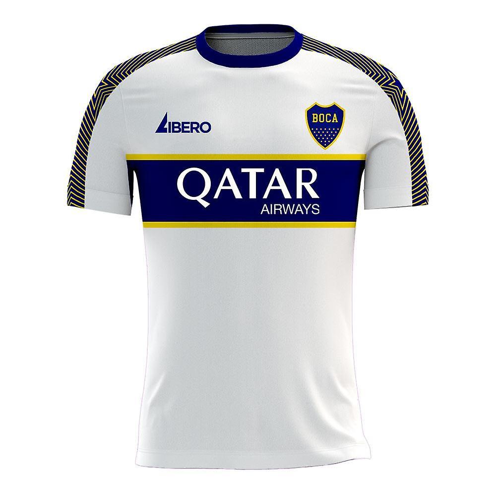 Libero Sportswear Boca Juniors 2024-2025 Away Concept Football Kit (Libero) - Little Boys White XSB 3/4yrs (98-104cm)