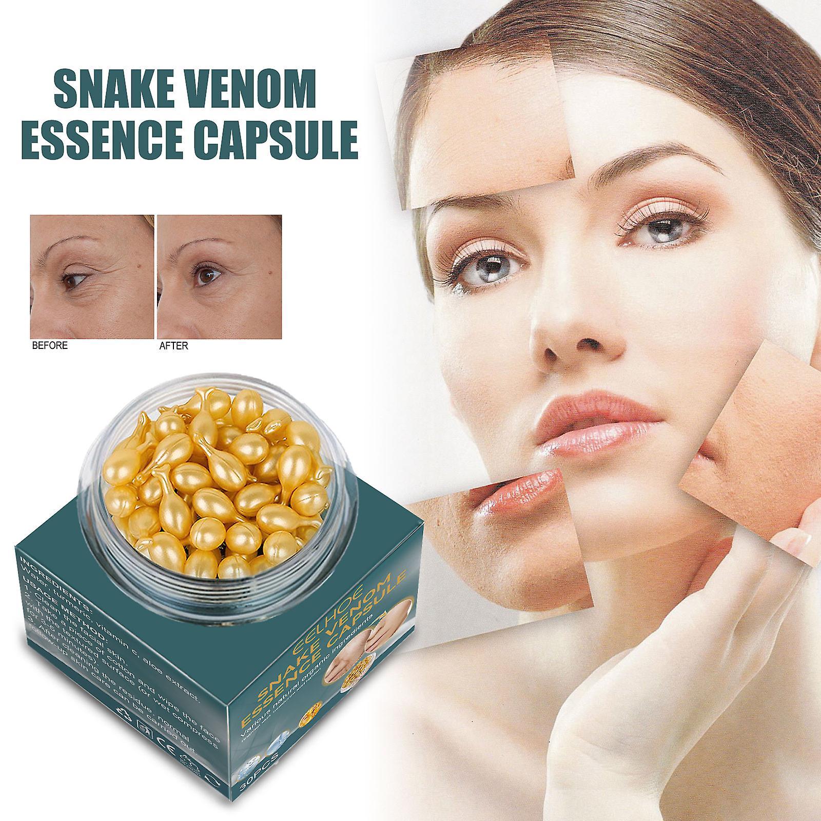 Congjing Snake Extract Serum Capsule,Anti-wrinkle Anti-aging Moisturizing Essence Capsule, Serum, Suitable For All Skin Types 30ml