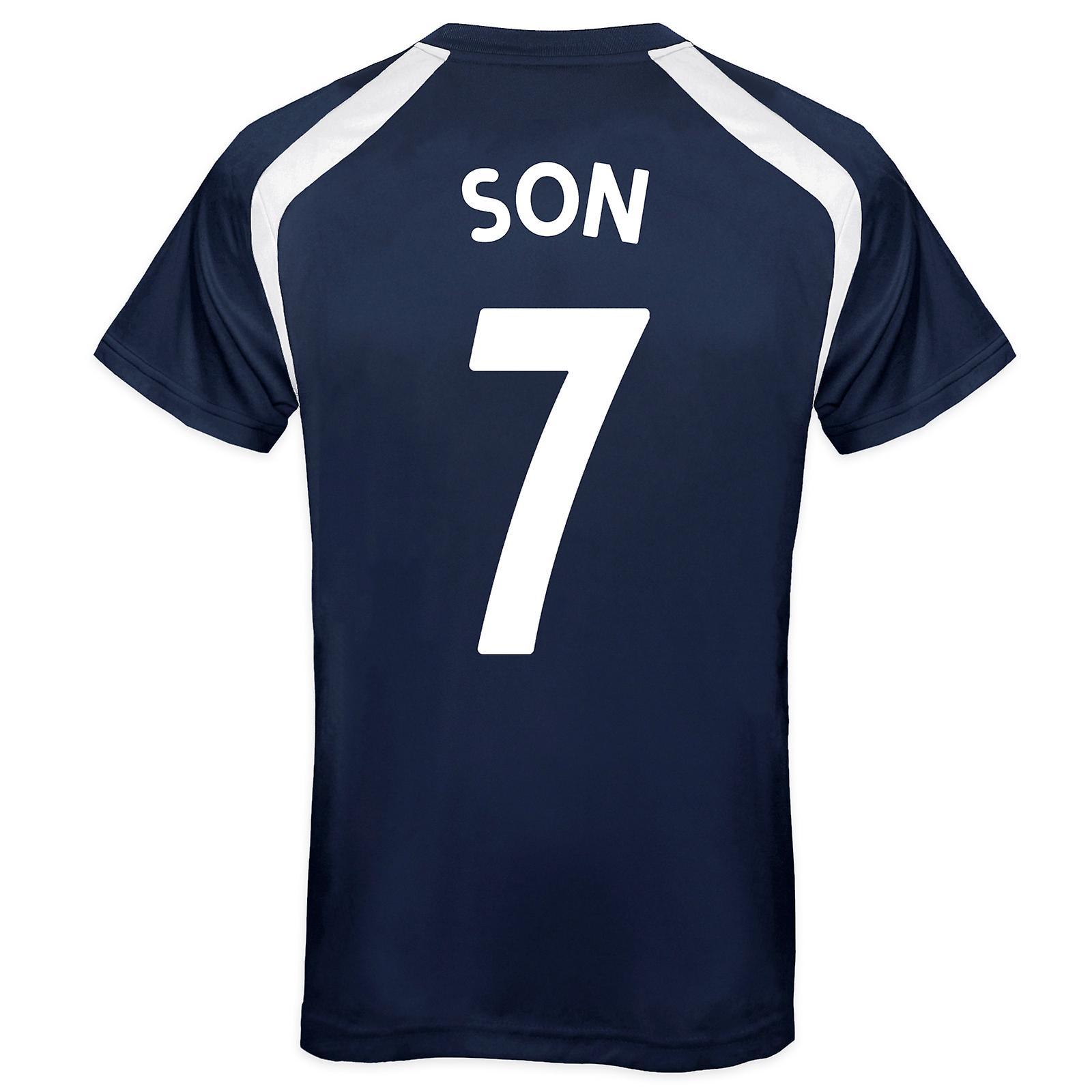 Tottenham Hotspur FC Tottenham Hotspur Boys T-Shirt Poly Training Kit OFFICIAL Football Gift Navy Son 7 10-11 Years