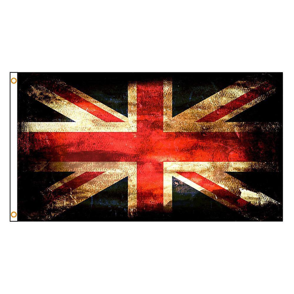 Bolongking 90x150cm Vintage Shabby British Flag 120 x 180cm