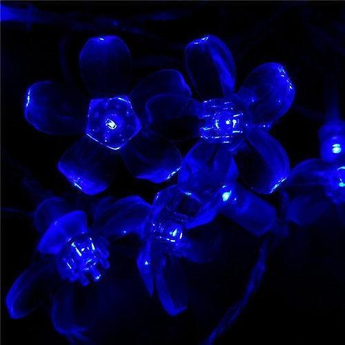 Slowmoose Cherry Blossom Flower Garland Pattern- Battery Powered Led String Lights Bule 3M 30LED--Battery