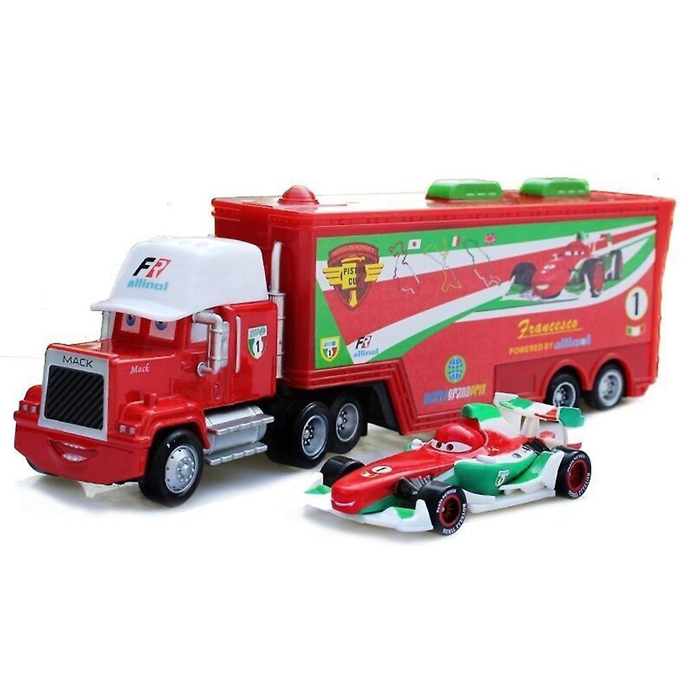 Shinestar Cars Chick Hicks Lightning McQueen Mack Hauler Truck & Car Toys Gift for Kids F