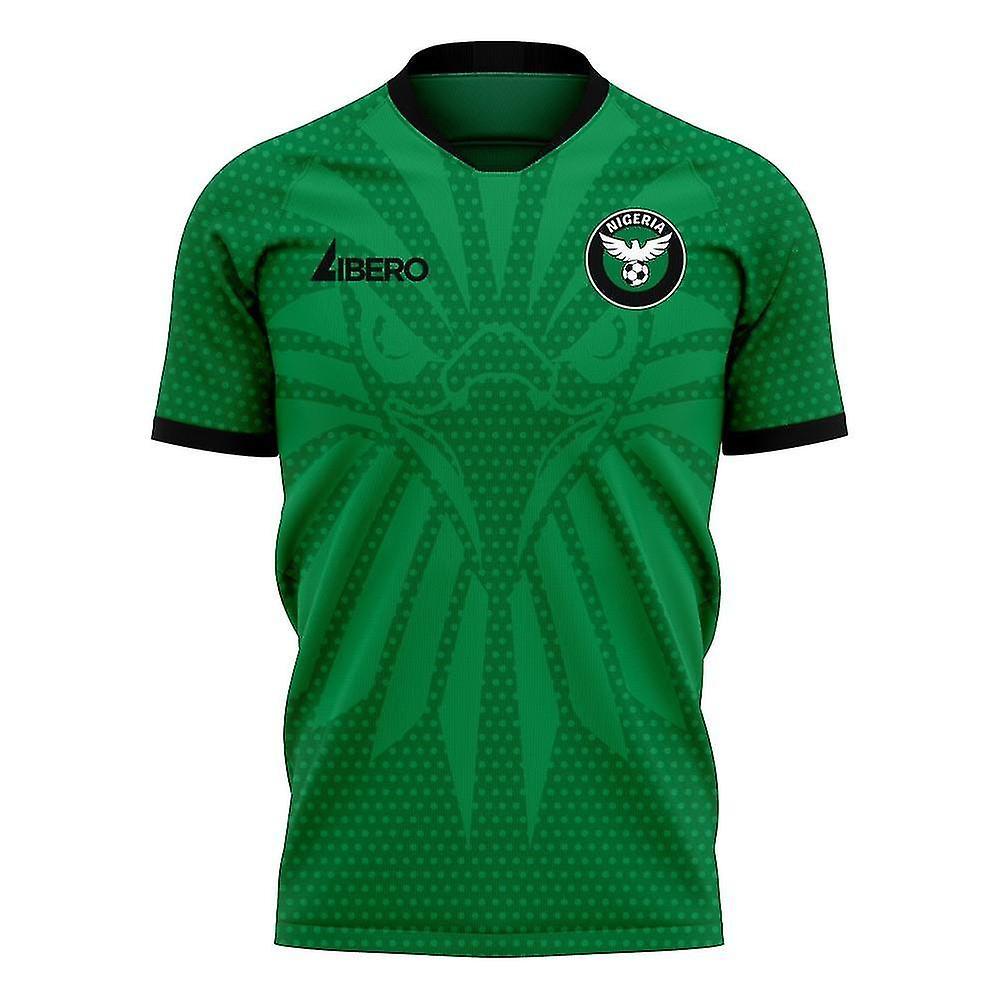 Libero Sportswear Nigeria 2024-2025 Home Concept Football Kit (Libero) Green XLB 7-8yrs (122-128cm)