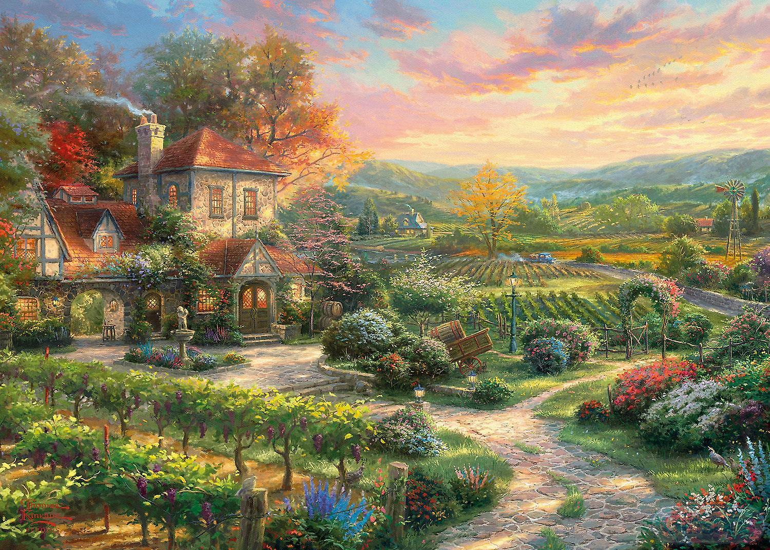 Gibsons Games Gibsons Kinkade Wine Country Living Jigsaw Puzzle (1000 Pieces)