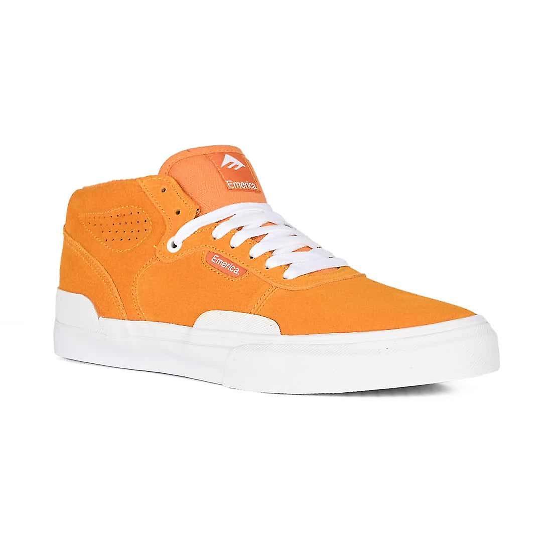 Emerica Pillar Mid-Top Skate Shoes - Burnt Orange UK 11 / EU 46