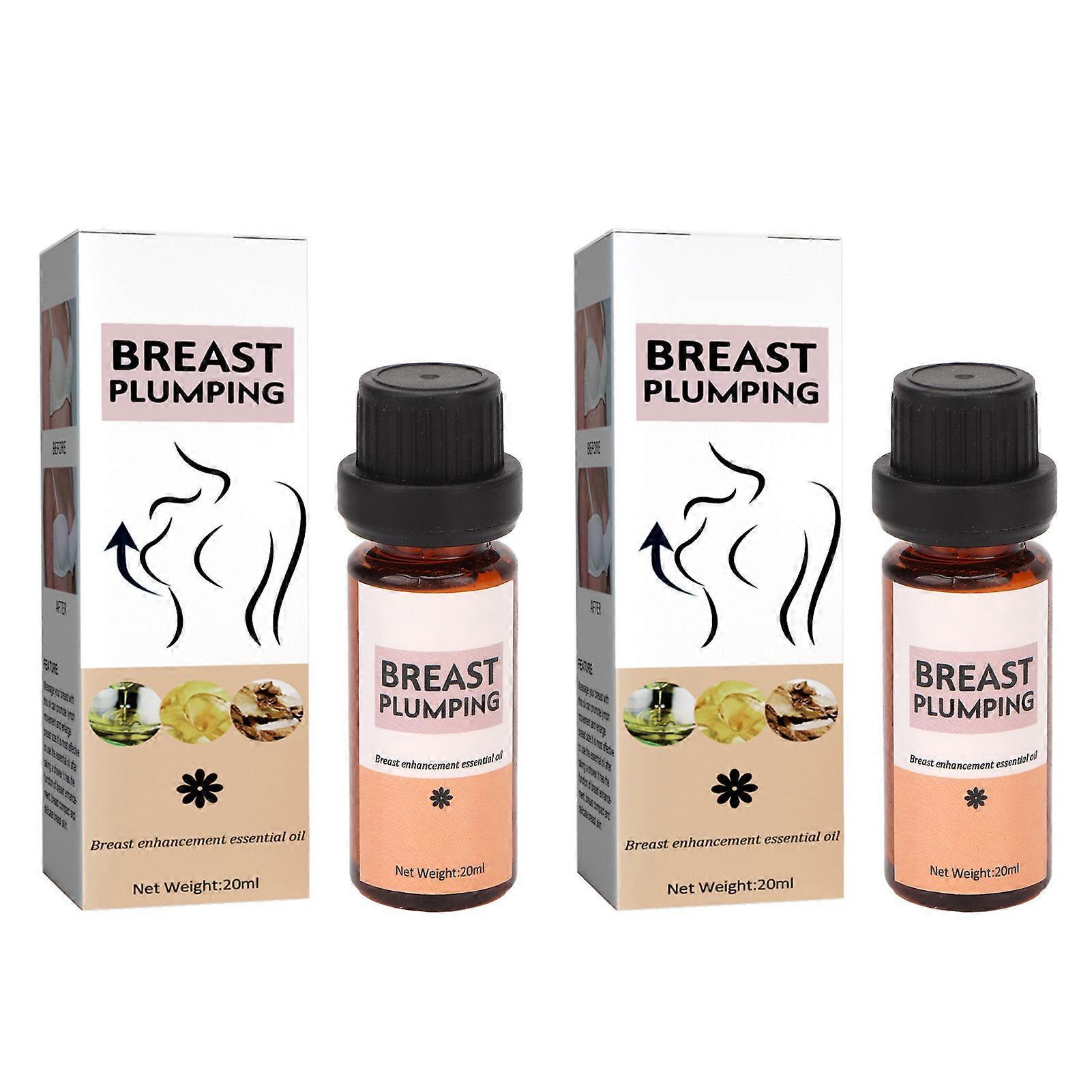 Shanxi Shuishuidiansan Trading 2Pcs 20ml Breast Enhancement Oil Massage Skin Tightening Care Firming Lifting Skincare