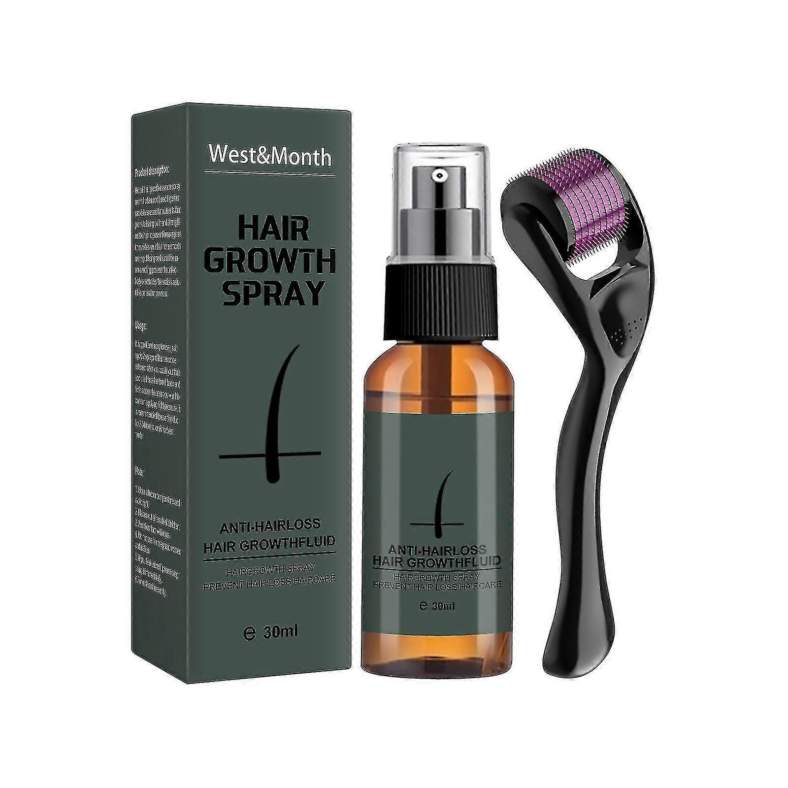 Shmshng Men's Beard Growth Roller Kit Men's Beard Growth Oil Nourishing Enhancer