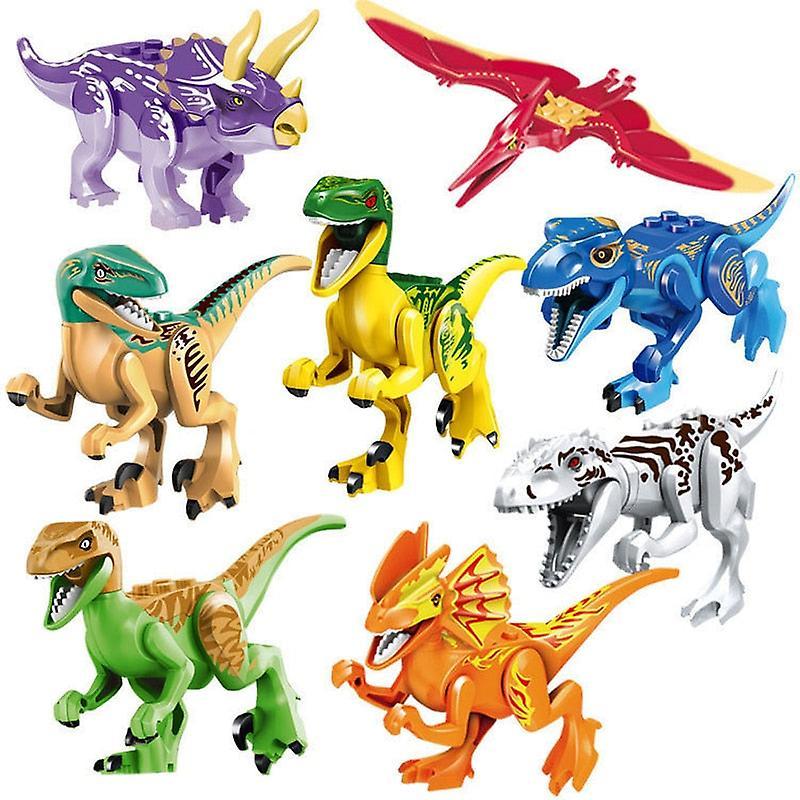 Nordic Jurassic World Dinosaurs Figures Building Blocks Bricks 8pcs B