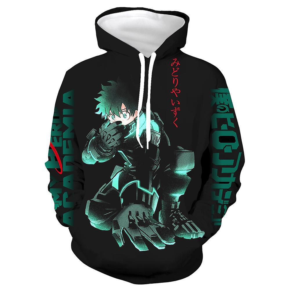 Bestdaily 2024 My Hero Academia Izuku Midoriya Anime Hoodies Mens Womens Casual 3d Printed Hooded Sweatshirt Jumper Tops Long Sleeve Pullover 3XL