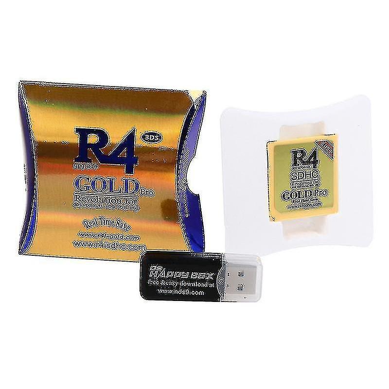 Bba 2021 R4 Gold Pro Sdhc For Ds/3ds/2ds/ Revolution Cartridge With Usb Adapter