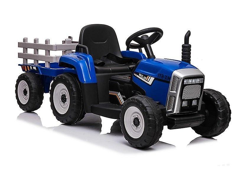 Viking Choice Electric tractor ride-on – Blue – With trailer